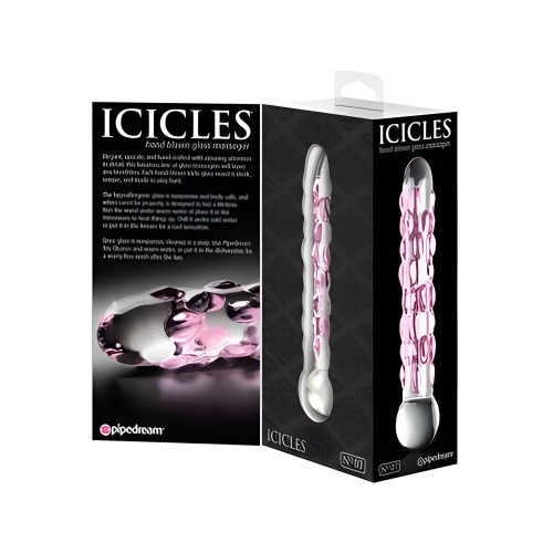 Masajeador de Cristal Icicles No 7 Claro