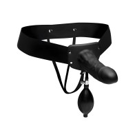 Pumper Inflatable Hollow Strap On Black