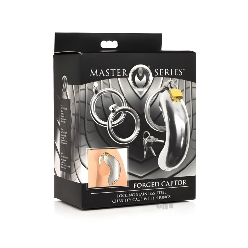 Ms Locking Stainless Steel Chastity Cage