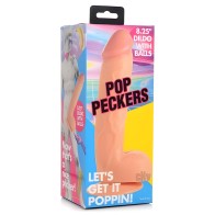 Pop Peckers Dildo with Balls - Light