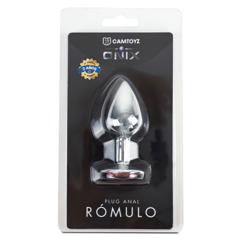 Plug Anal Onix Romulo Plateado - Extra Pequeño