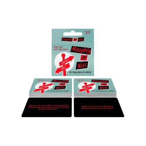 Naughty Or Nice Drinking Card Game - Fun for Gatherings