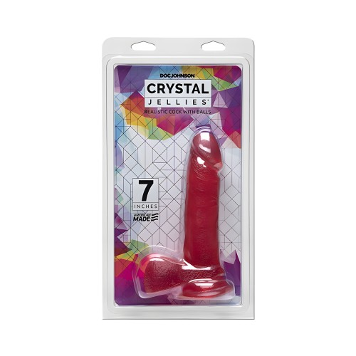 Crystal Jellies 7in Dong - Realistic Pleasure