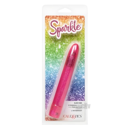 Sparkle Slim Vibe Rosa - Masajeador Elegante