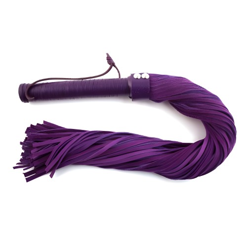 Rouge Suede Flogger - Elegance and Sensation