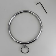 Rouge Stainless Steel Ring Collar - Elegant Bondage