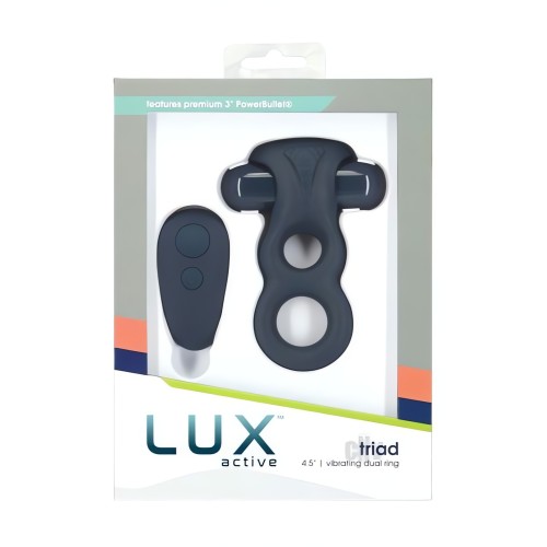 Anillo Doble Triad - LUX Active - Negro