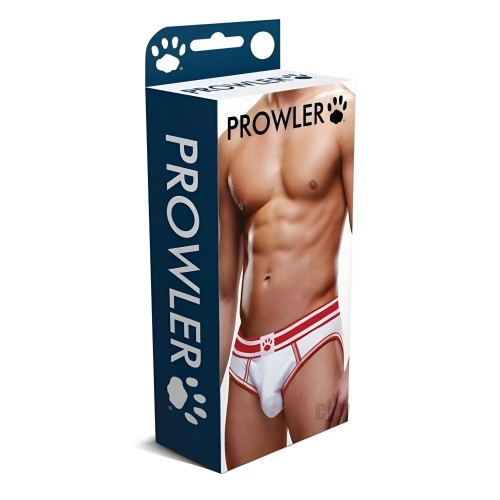 Prowler White/Red Open Brief XL - Stylish Comfort