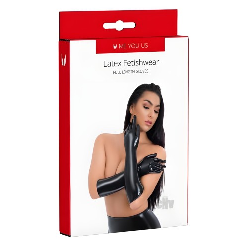 Myu Latex Full Length Glove - Black
