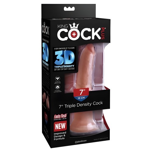 King Cock Plus 7" Triple Densidad - Juguete realista