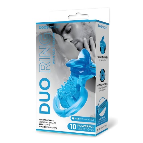 Bodywand Recharge Duo W/tickler Blu