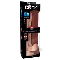King Cock Triple Density 12 inches Dildo with Balls