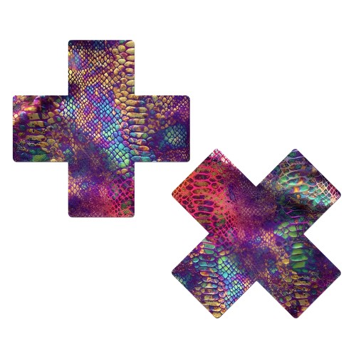 Pastease Plus X Crossover de Serpiente de Arcoíris Neón