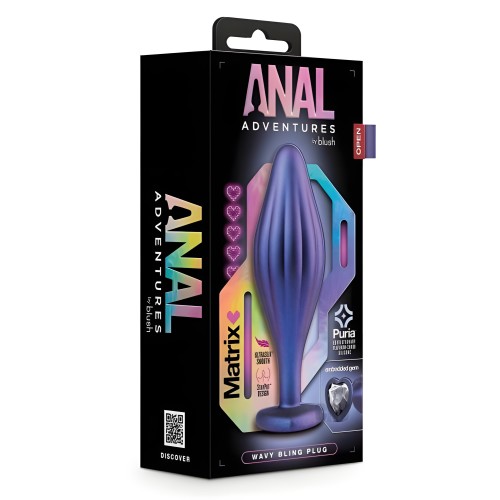 Tapón Anal Matrix Wavy Bling