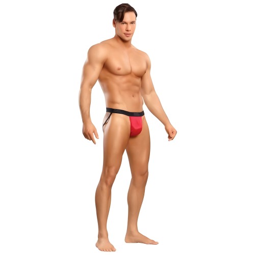 Jock Satin Lycra Red