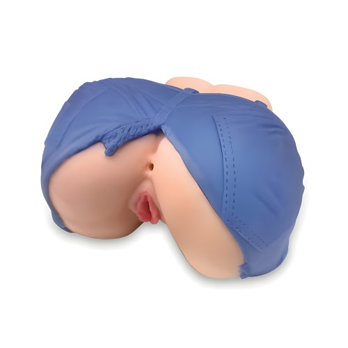 Masturbador Realista de Butt y Pussy Jeans Azul