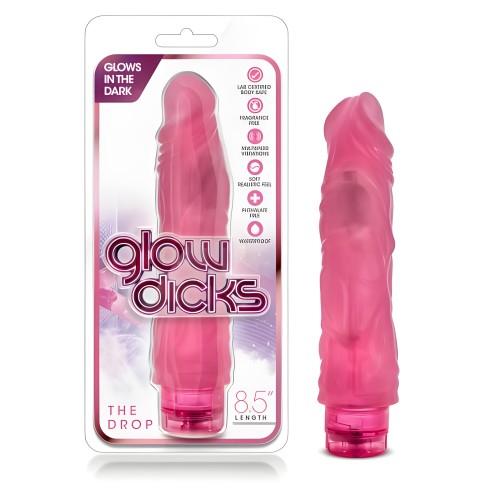 Blush Glow Dicks The Drop Rosa Dildo Vibrante