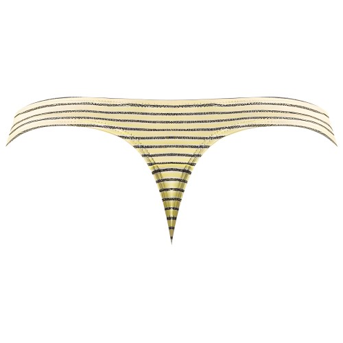 Male Power Cabana Banana Bong Thong Yellow/grey L/XL