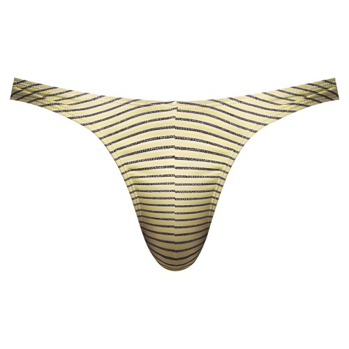Male Power Cabana Banana Bong Thong Yellow/grey L/XL
