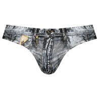 Male Power Dirty Denim Thong
