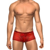 Mini Short de Encaje Stretch Rojo