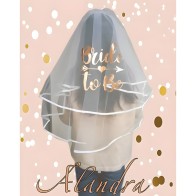 Luxury Rose Gold Bride To Be Veil