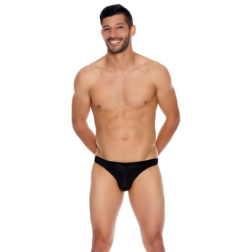 Ropa Interior Microfibra Abierta Para Hombre - Negra