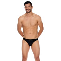 Ropa Interior Microfibra Abierta Para Hombre - Negra