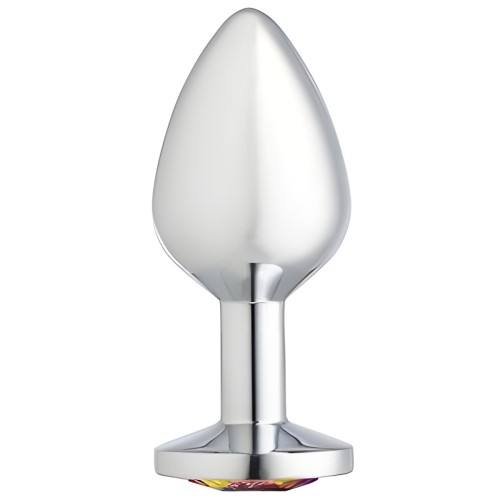 Plug Anal Chromado Plateado Medium Cloud 9 Gems