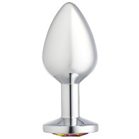 Plug Anal Chromado Plateado Medium Cloud 9 Gems