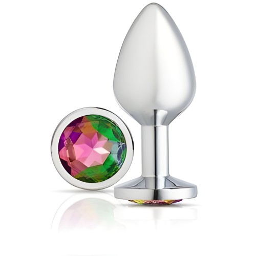 Plug Anal Chromado Plateado Medium Cloud 9 Gems