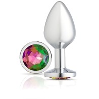 Plug Anal Chromado Plateado Medium Cloud 9 Gems