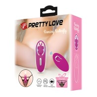 Pretty Love Dancing Butterfly Panty Vibe W/free Panty - Fuchsia