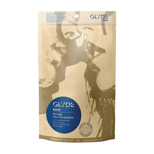 Ultra-Thin Vegan-Friendly Condoms - Glyde Maxi