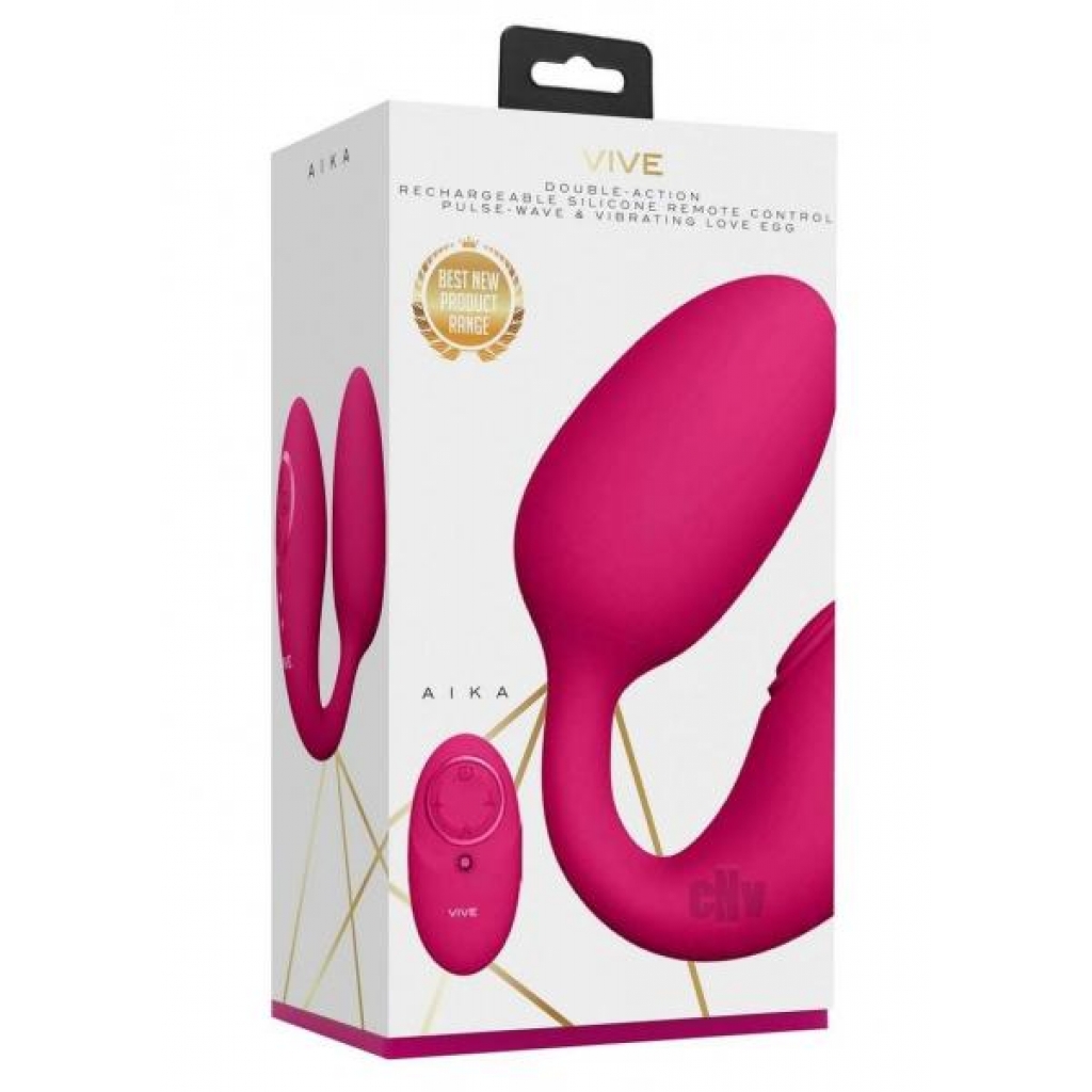 Vive Aika Pulse Wave Egg Pink - Hands Free Vibrators