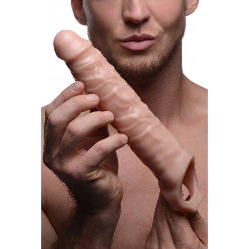3 Inch Extender Sleeve Beige Penis Extension - Ultimate Enhancement