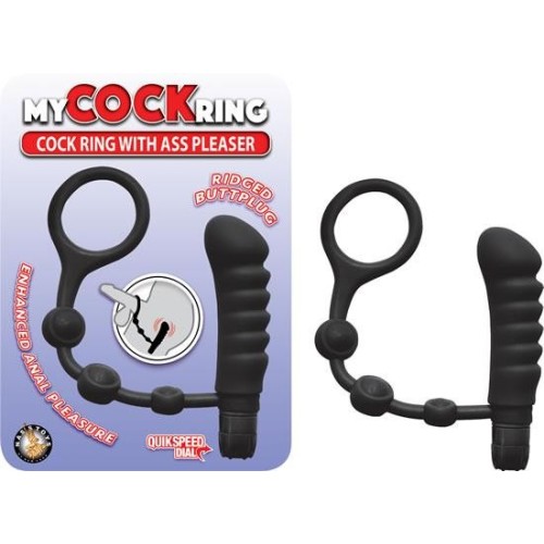 My Cockring with Ass Pleaser Black