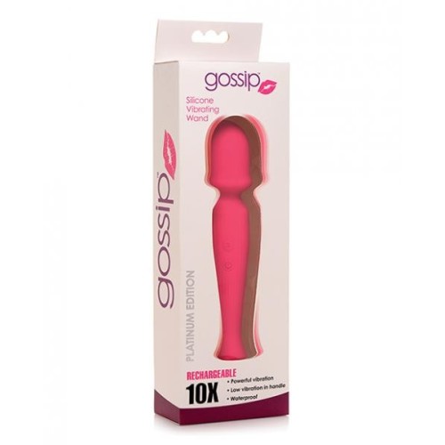 Gossip Wand Silicone Vibrator Powerful Magenta