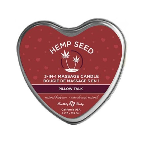 Eb Hemp Seed Candle Pillow Talk Scented Massage Oil