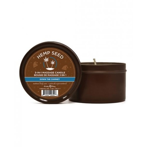 EB Hemp Seed Candle Down The Chimney - Relaxing Ambiance