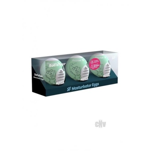 Satisfyer Masturbator Egg 3 Pack Riffle