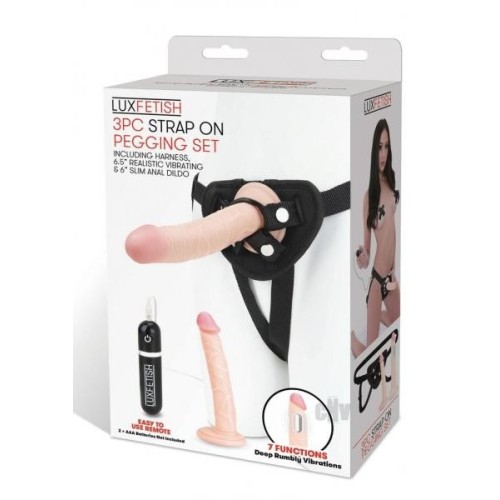 Conjunto de Pegging Lux F Strap On de 3 piezas