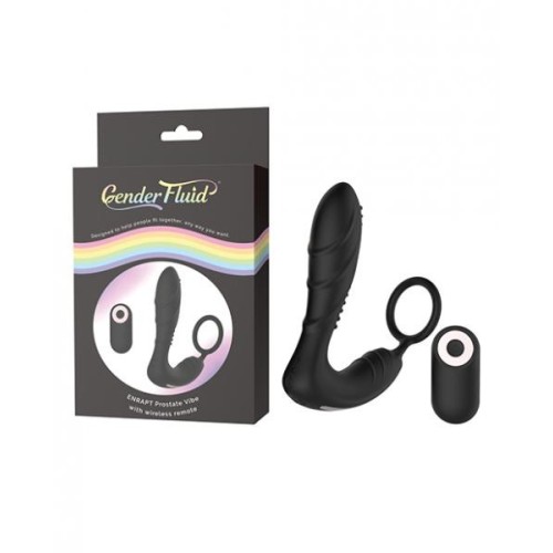 Vibrador Prostat Gender Fluid Enrapt Negro con Control Remoto