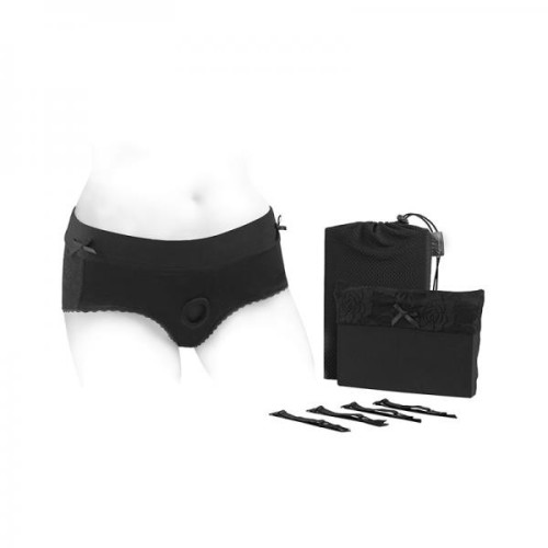 Arnés Corto Bella Cleavage Negro Talla 4XL