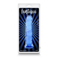 Dildo de Gel Fantasia Superior de 6.5 Pulgadas Azul para Diversión Sensacional