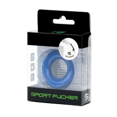 Sport Fucker Silicone The Wedge Blue Cockring