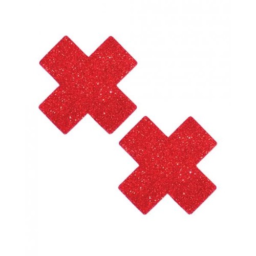 Neva Nude Ravish Me Glitter X Factor Pasties Red