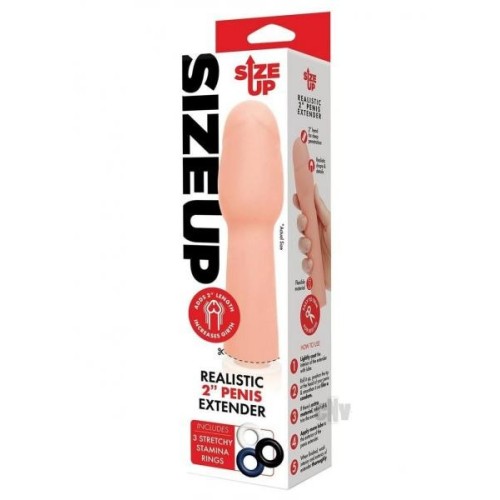 Su Extra Realistic Penis Extend 2 Flesh