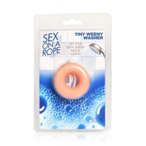 Jabón en Forma de C-Ring Tiny Weeny para Higiene Personal y Diversión
