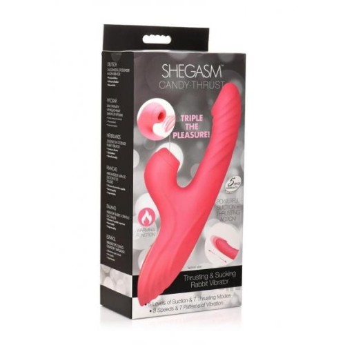 Candy Thrust Silicone Rabbit Vibrator